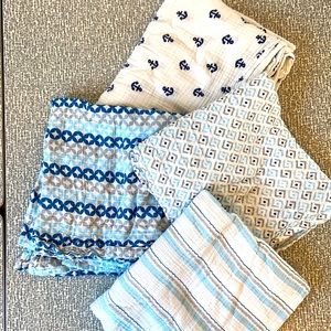 Aden & Anais organic cotton muslin swaddle blankets $10 each or 3 for $22